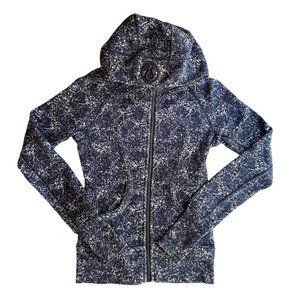 LULULEMON Rare Scuba Hoodie Full Zip Galaxy Speckled Print Size 2